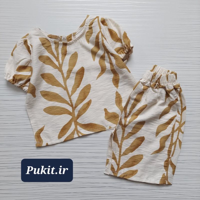تیشرت شلوارک برگ (2تا7سال) - Image 4