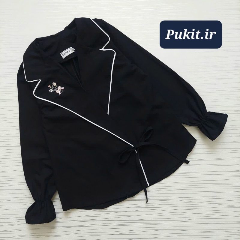 کت تک دخترانه مشکی طرح هستی (7تا 12 سال) - Image 10
