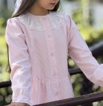 شومیز آستین بلند دخترانه طرح کارینا (8 تا 14 سال) - Image 3