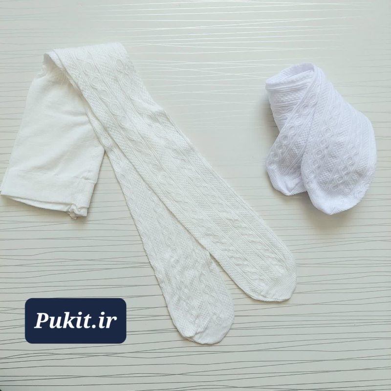 جوراب شلواری دخترانه طرح زنجیری (2 تا 10سال) - Image 5
