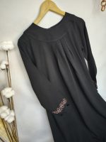 عبا مشکی دخترانه طرح حنانه(12 تا 18سال)