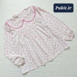 شومیز آستین بلند دخترانه طرح سپید (3 تا 14 سال)