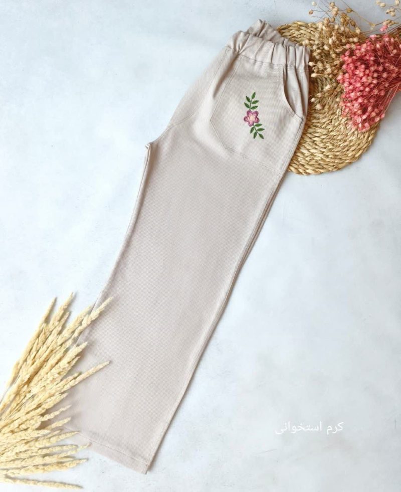 شلوار کمرکش دخترانه طرح باران(10تا14سال) - Image 5