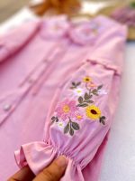 شومیز آستین بلند دخترانه طرح روشنک ( 10تا 16 سال) - Image 4