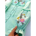شومیز آستین بلند دخترانه طرح روشنک ( 10تا 16 سال) - Image 2