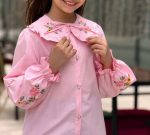 شومیز آستین بلند دخترانه طرح روشنک ( 10تا 16 سال) - Image 6