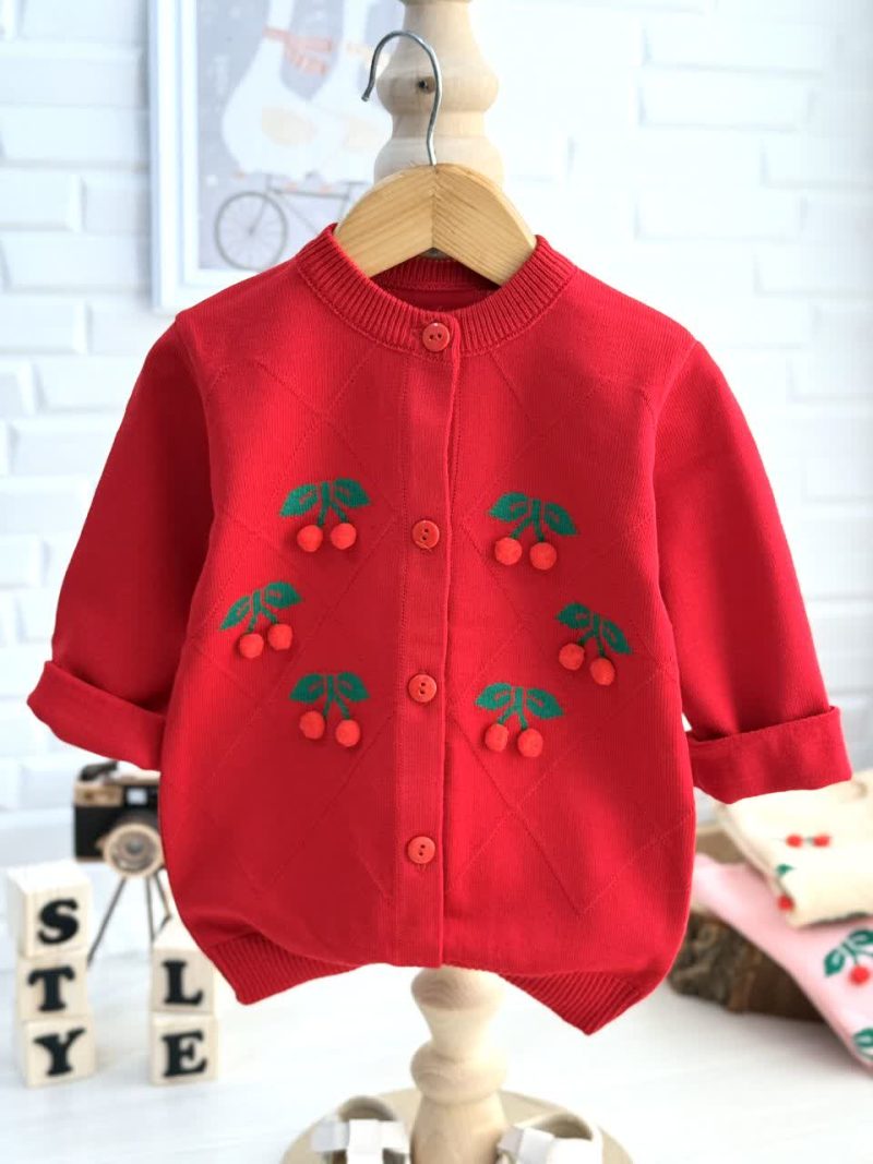 ژاکت دخترانه طرح گیلاس (2تا 10 سال) - Image 4