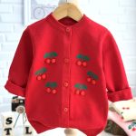 ژاکت دخترانه طرح گیلاس (2تا 10 سال)