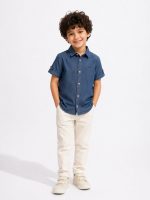 شومیز آستین کوتاه جین نازک پسرانه(2تا12 سال) - Image 2