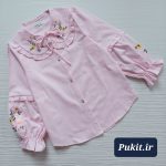 شومیز آستین بلند دخترانه طرح روشنک ( 10تا 16 سال) - Image 8