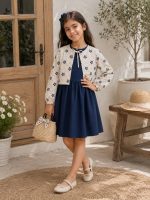کت سارافون دخترانه طرح لارا(7تا13سال) - Image 3