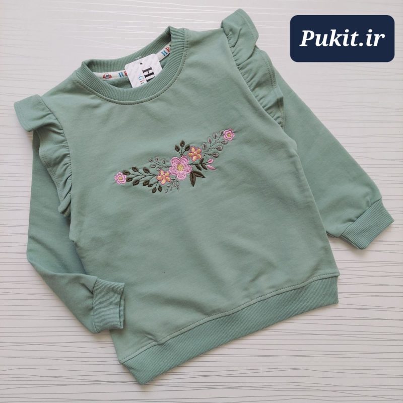 بلوز تک دخترانه گلدوزی طرح عاطفه ( 2 تا 9 سال ) - Image 3