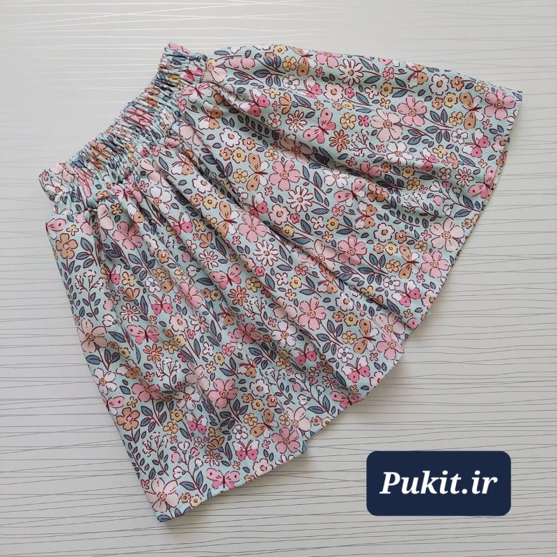 بلوز دامن دخترانه طرح باغ گل(۲ تا 9 سال) - Image 6