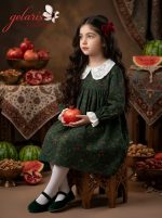 پیراهن دخترانه طرح بانو(2تا9سال) - تصویر 2