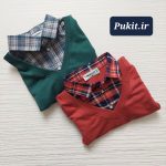 بلوز تک یقه دار پسرانه طرح معین (6 تا 12سال) - تصویر 4